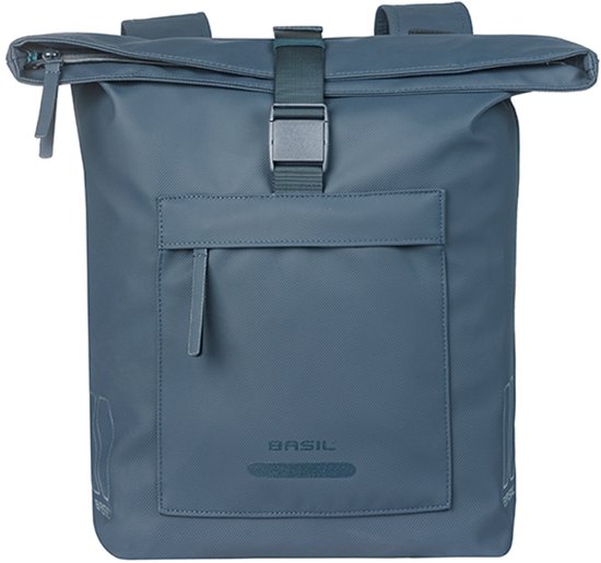 Basil Brooklyn - Dubbele fietstas - 41 Liter - Waterdicht - Reflectie details - Gerecycled materiaal - blauw van Basil