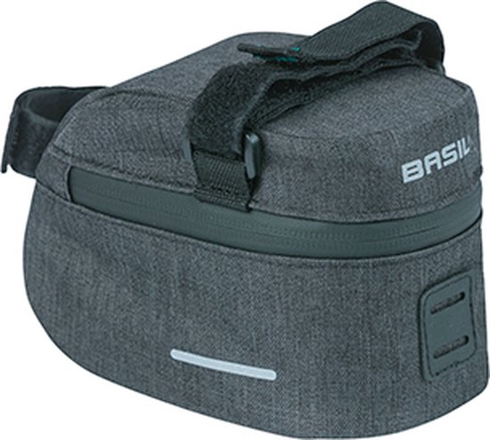 Basil Discovery 365D Zadeltas M - 1 Liter - Zwart van Basil