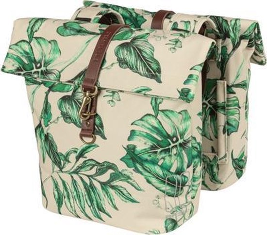 Basil Ever-Green Dubbele fietstas - Beige - 32 Liter van Basil