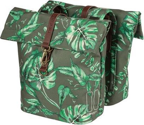 Basil Ever-Green Dubbele fietstas - Groen - 32 Liter van Basil