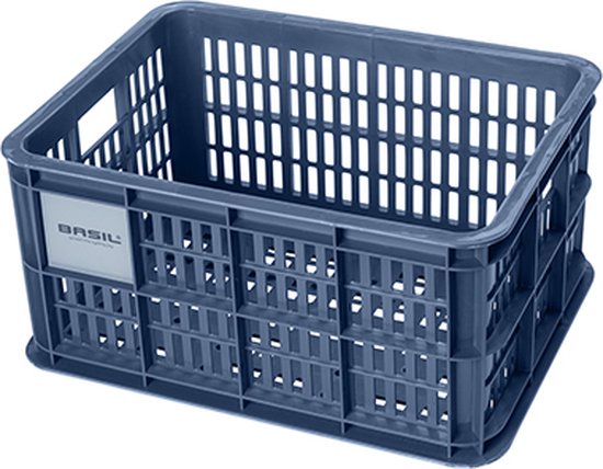 Basil Fietskrat S - Klein - 17.5 Liter - Blauw van Basil