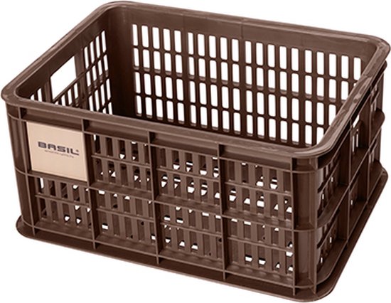 Basil Fietskrat S - Klein - 17.5 Liter - Bruin van Basil
