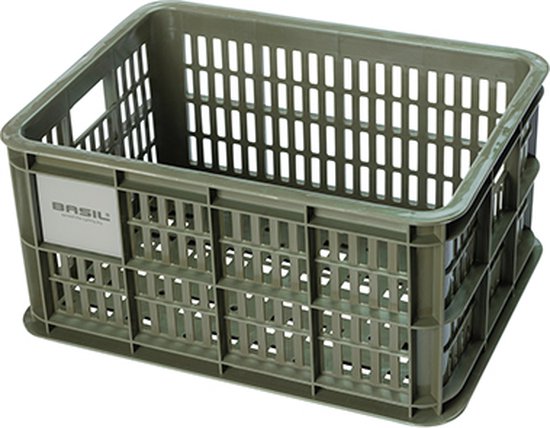 Basil Fietskrat S - Klein - 17.5 Liter - Groen van Basil