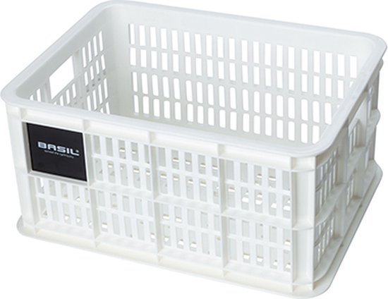 Basil Fietskrat S - Klein - 17.5 Liter - Wit van Basil