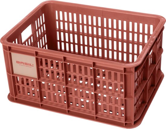 Basil Fietskrat S - Small - 17,5 Liter - Rood van Basi