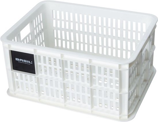 Basil Fietskrat S - Small - 17,5 Liter - Wit van Basil