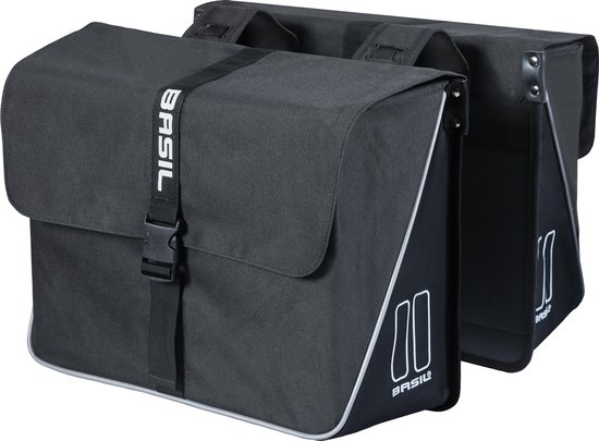Basil Forte Dubbele fietstas - Zwart - 35 Liter van Basil