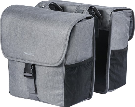 Basil GO Dubbele fietstas - Grijs - 32 Liter van Basil