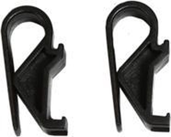 Basil Hook-On System - Set van 2 haken - Zwart van Basil