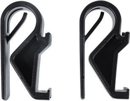 Basil Hook-On System Sports - Set van 2 haken - Zwart van Basil