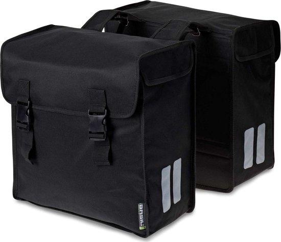 Basil Mara 3XL Dubbele fietstas - Zwart - 52 Liter van Basil