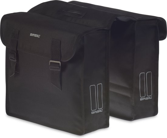 Basil Mara Dubbele fietstas - Zwart - 26 Liter van Basil