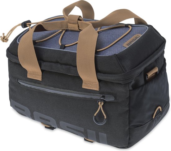 Basil Miles Bagagedragertas - Enkele fietstas - Zwart - 7 Liter van Basil