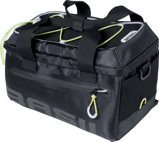 Basil Miles Trunkbag - bagagedragertas - Zwart - 7 Liter van Basil