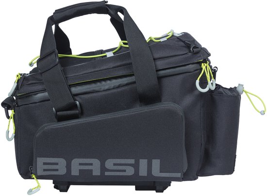 Basil Miles trunkbag XL Pro MIK, 9-36L, black lime van Basil