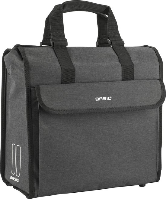 Basil Mira Fietsshopper - Enkele fietstas - Zwart - 17 Liter van Basil