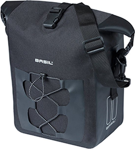 Basil Navigator Enkele Fietstas - M - 12-15 Liter - Waterdicht - Zwart van Basil