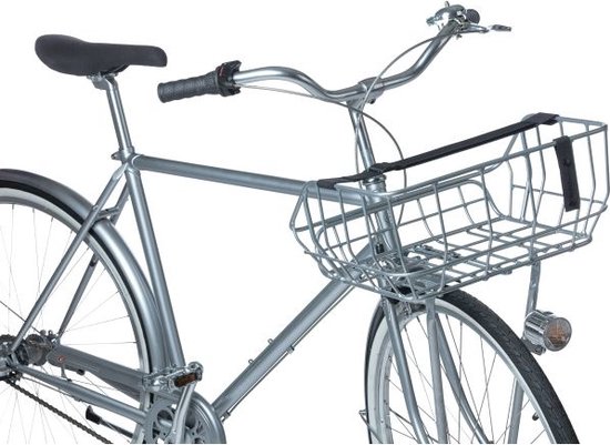 Basil Portland Fietsmand - Voorop - 25 Liter - Chroom van Basil
