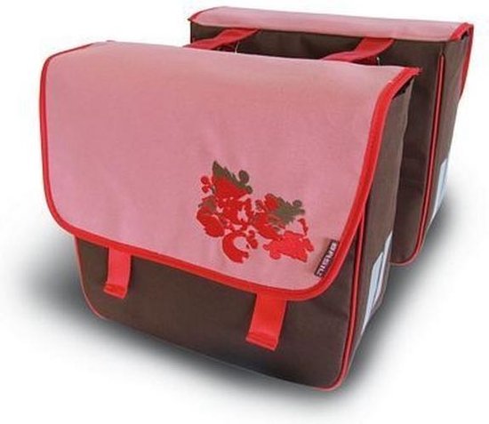 Basil Prima Vista - Dubbele Fietstas - 31 l - Roze van Basil