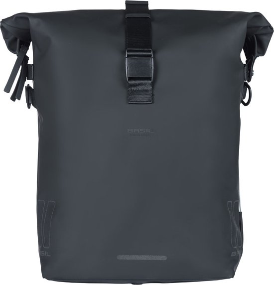 Basil SoHo Fietsschoudertas - Enkele Fietstas - MIK SIDE - 17 Liter - Waterdicht - Zwart van Basil
