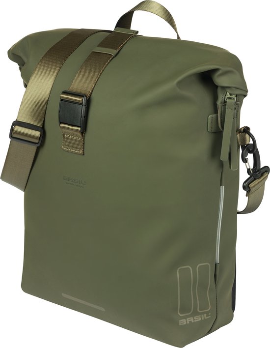 Basil SoHo MIK STUDS fietsschoudertas, 17L, groen van Basi