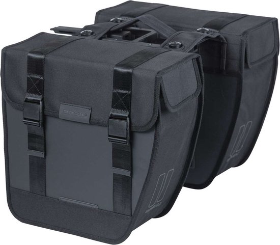 Basil Tour Waterproof dubbele fietstas MIK, 28L, zwart van Basil