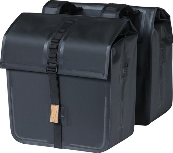 Basil Urban Dry Dubbele fietstas - Zwart - 50 Liter van Basil