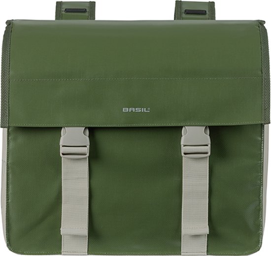 Basil Urban Load Dubbele Fietstas - 48-53 Liter - Mosgroen van Basil