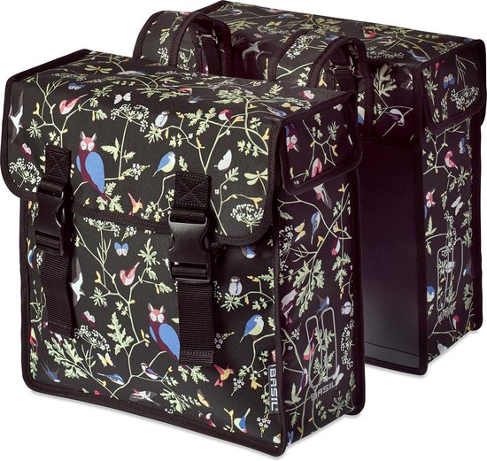 Basil Wanderlust Dubbele fietstas - Zwart - 35 Liter van Basil