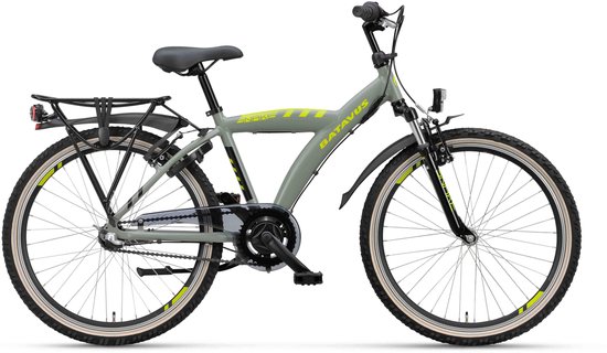 Batavus Snake - Kinderfiets - 24 inch - Groen - 3 versnellingen van Batavus