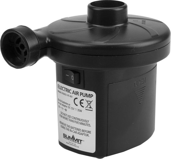 Batterij Luchtpomp - Elektrische Pomp - Opblaasbare Apparaten - Draadloos Gebruik - 142 x 10 cm - Zwart