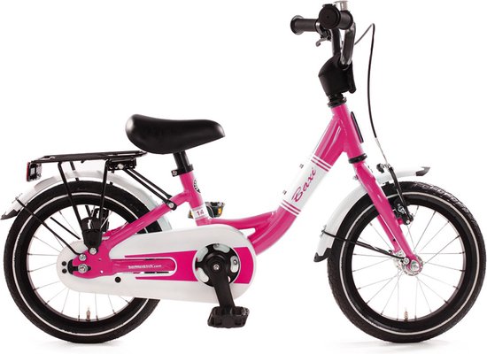 Baxi kinderfiets 14 inch aluminium roze van Dino Bikes