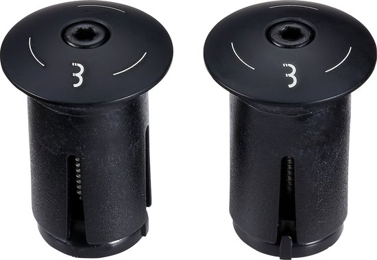 BBB Cycling Aluminium Stuurdoppen Fiets ScrewOn - Aluminium End Caps Racefiets & MTB - Voor ⌀ 18 - 22mm Sturen - 2 stuks - Zwart - BHT-97 van BBB Cycling