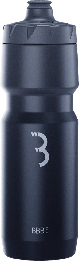 BBB Cycling AutoTank XL Bidon Racefiets - Inhoud 750 ml - Drinkbus Fiets met AutoClose ventiel - Zwart - BWB-15 van BBB Cycling
