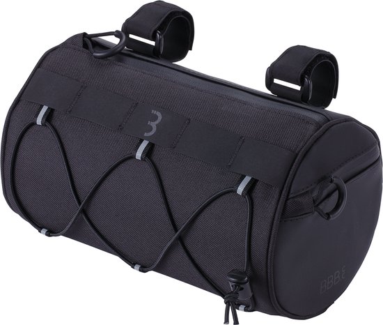 BBB Cycling BarrelPack Stuurtas Fiets Afneembaar - Bikepacking Stuurtas Racefiets - Waterproof - Zwart - 3L - BSB-151L van BBB Cycling