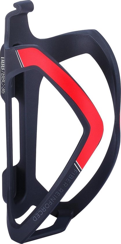 BBB Cycling Bidonhouder Racefiets, Mountainbike - Composiet - Drinkbushouder Zwart/Rood - FlexCage BBC-36 van BBB Cycling