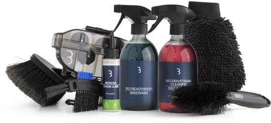 BBB Cycling Bike Cleaning Set – Fiets Schoonmaak Set – Kettingreiniger Fiets – Kettingolie Fiets Reinigingsset - Biologisch Afbreekbare Bike Cleaner – Plantaardige Formule Chain Cleaner – Fiets Cadeau - BTL-303