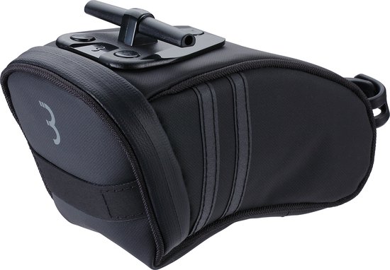 BBB Cycling CurvePack Reflect Zadeltas Fiets - Racefiets Tas Tarpaulin - Reflecterend Tasje - Zwart - Maat L - BSB-13L van BBB Cycling