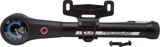 BBB Cycling DualPressure Mini Fietspomp met Drukmeter - Fietspomp Mountainbike - Voorvork en Demperpomp - 21 Bar - Zwart - BMP-39 van BBB Cycling