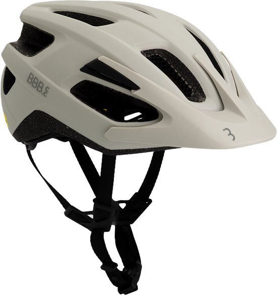 BBB Cycling Dune MIPS 3.0 Fidlock Fietshelm Volwassenen - MTB Helm & Racefiets Helm - Wielrenhelm - Fietshelm Dames - Fietshelm Heren - Mat Grijs Wit Maat S (52-55cm) - BHE-23 van BBB Cycling