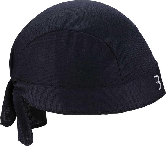 BBB Cycling Fiets Bandana ComfortHead - Helmmuts Zomer - 10-25 °C - Fietsmuts Voor Onder Helm - Mesh Bovenstuk Voor Extra Ventilatie - Zwart - BBW-99