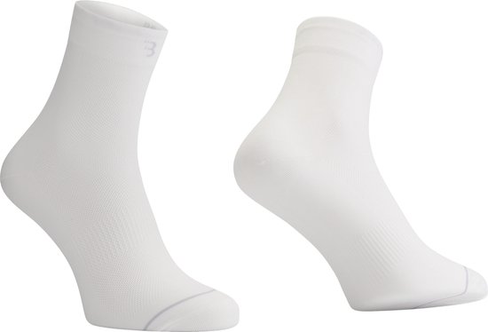 BBB Cycling Fietssokken Wit - 3 Paar - Lengte: 13cm - Duurzame Wielrensokken Zomer - Maat 44/47 - Fietssokken Heren en Dames - CombiFeet BSO-20 van BBB Cycling
