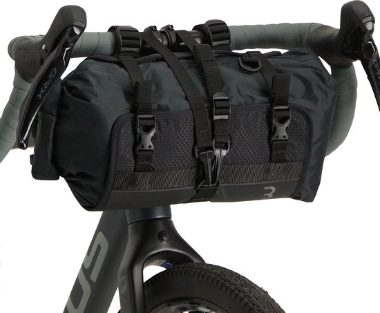 BBB Cycling Front Fellow Stuurtas Fiets Waterdichte Fietstas Bikepacking - Zwart - 10 liter - BSB-141 van BBB Cycling