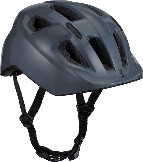 BBB Cycling Hero Kinderhelm Fiets Grijs - Verstelbaar - Wasbare Padding - Fietshelm Meisjes en Jongens - Fietshelm Kinderen - Dark Grey Sloth - Maat M - BHE-172 van BBB Cycling
