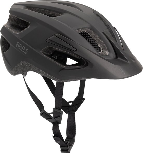 BBB Cycling Kite 3.0 Fidlock Fietshelm Volwassenen - MTB Helm & Racefiets Helm - Wielrenhelm - Fietshelm Dames - Fietshelm Heren - Mat Zwart Maat S (52-55) - BHE-30