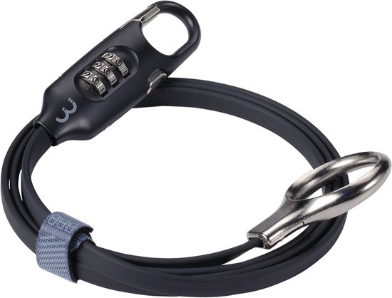 BBB Cycling LoopSafe Fietsslot Cijferslot - Compact en Lichtgewicht Kabelslot Fiets - Zwart - 120 cm - BBL-55 van BBB Cycling