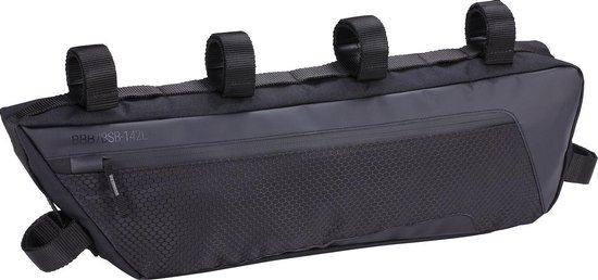 BBB Cycling Middle Mate Frametas Racefiets - Waterbestendig Bikepacking Fietstas - Zwart - Maat L - Volume: 5 Liter - BSB-142 van BBB Cycling