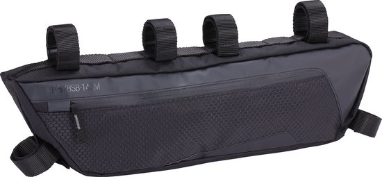 BBB Cycling Middle Mate Frametas Racefiets - Waterbestendige Bikepacking Fietstas - Zwart - Maat M - Volume: 4 Liter - BSB-142 van BBB Cycling