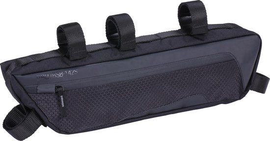 BBB Cycling Middle Mate Frametas Racefiets - Waterbestendige Bikepacking Fietstas - Zwart - Maat S - Volume: 3 Liter - BSB-142 van BBB Cycling