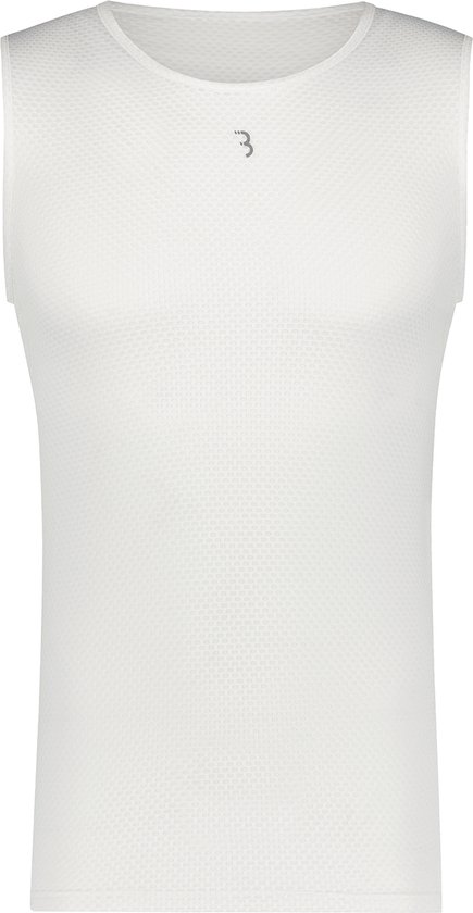 BBB Cycling Mouwloos Ondershirt Wielrennen MeshLayer - Onderkleding Wielrennen - Ondershirt Fietsen Sportshirt - Onderkleding Wielrennen - Mouwloos - Wit - Maat XS/S BUW-10 van BBB Cycling